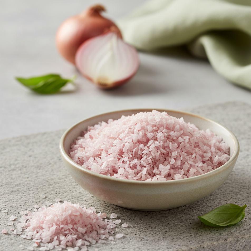 dehydrated pink onion minced